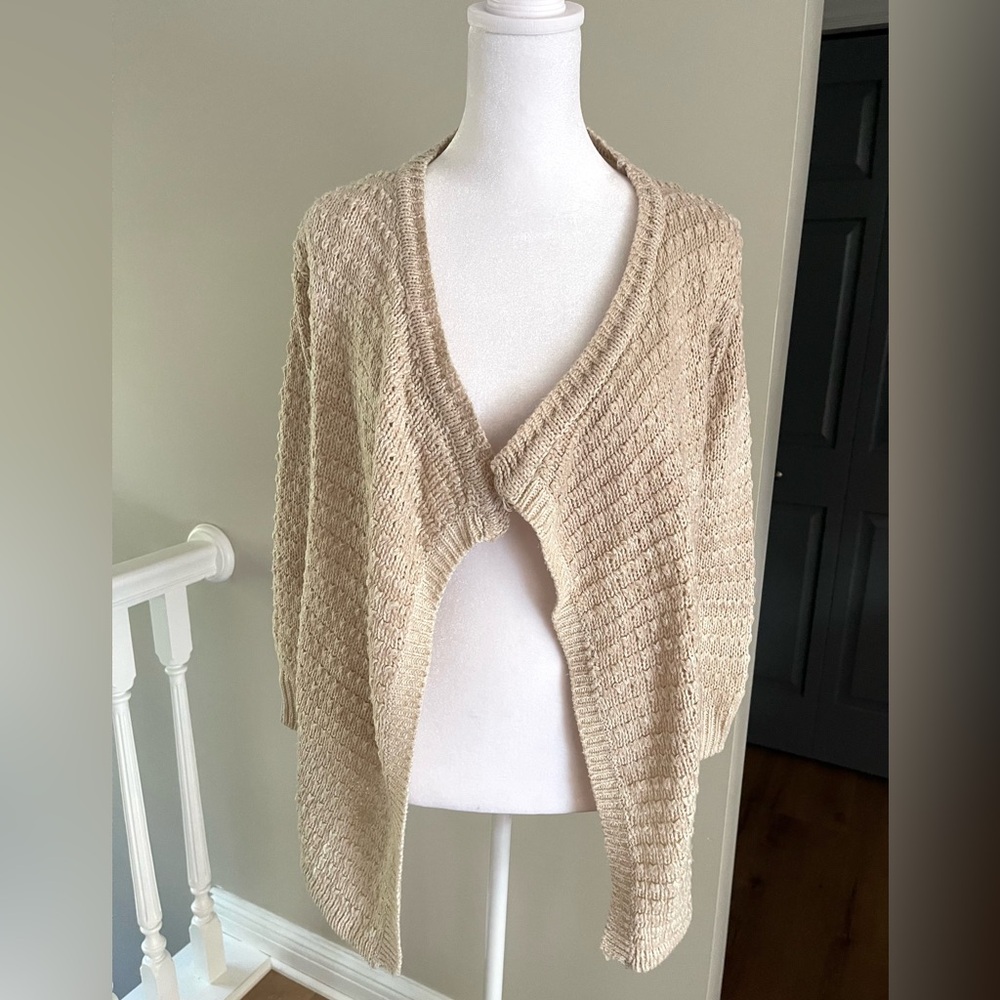 Poof Girl Excellence Beige Women's Cardigan